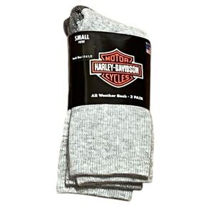 Harley-Davidson Youth All Weather Socks, 2 Pairs, Size Youth 12-3 1/2